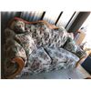 Image 1 : Lovely Floral and Wood Couch with 2 Ascent Pillows