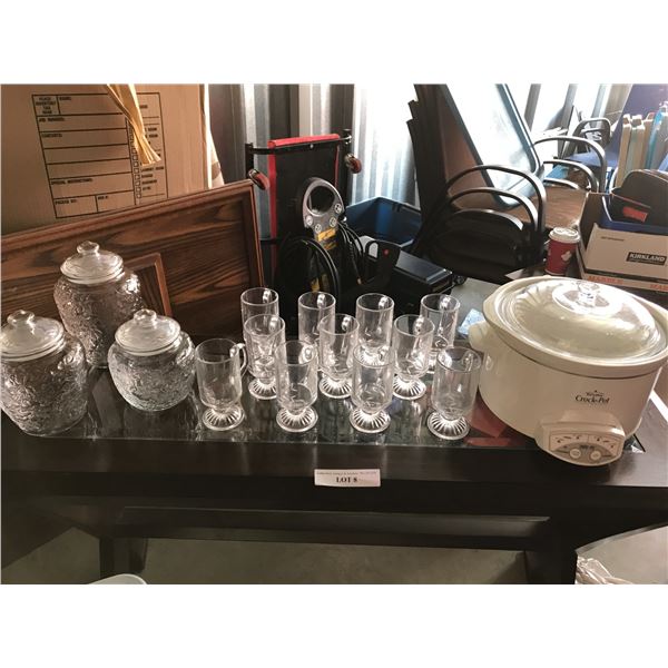 Princess House Fantasia Canisters, Princess House Heritage Coffee Mugs & Rival Crock-pot