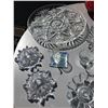 Image 2 : Assorted Crystal Serving Dishes, Glass Bowl, Assorted Crystal and Glass Candle Holders, Wine/Juice D