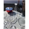 Image 3 : Assorted Crystal Serving Dishes, Glass Bowl, Assorted Crystal and Glass Candle Holders, Wine/Juice D