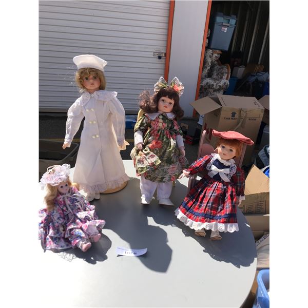 Beautiful Assorted Porcelain Dolls (Chairs not Included)
