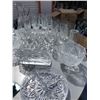 Image 3 : Assorted Crystal and Glass: Assorted Pickle Dishes, Crystal Pitcher, Coasters, Champagne Glasses, Ju