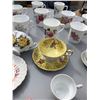 Image 3 : Beautiful Assortment of Teacups and Saucers, 2 Wildrose plates