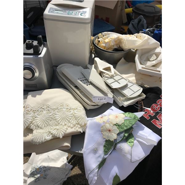 Black Decker Bread Maker, VillaWare Pro Blender, Angel Cake Pans, "Real Men Don't U