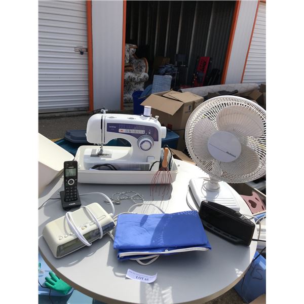 Brother Sowing Machine, Heating Pad, Fan, Home Phone, Alarm Clocks, Head Scratcher