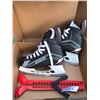 Image 2 : Bauer & Macron Hockey Skates, Skate Guards & Net