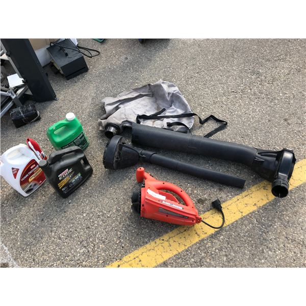 Black & Decker Vortex Vacuum, Antifreeze Coolant, Insect Control Insecticide & 10w-30 Motor Oil