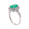 Image 4 : 1.96 ctw Emerald and Diamond Ring - 14KT White Gold