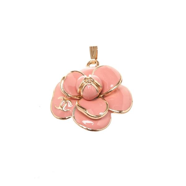 Chanel Pink Camelia Pendant