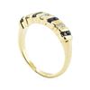 Image 4 : 0.50 ctw Blue Sapphire and Diamond Ring - 14KT Yellow Gold
