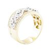 Image 4 : 0.52 ctw Diamond Wide Band - 14KT Yellow And White Gold