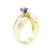 Image 4 : 1.52 ctw Sapphire and Diamond Ring - 14KT Yellow Gold