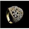 Image 4 : 1.12 ctw Diamond Ring - 14KT Yellow and White Gold