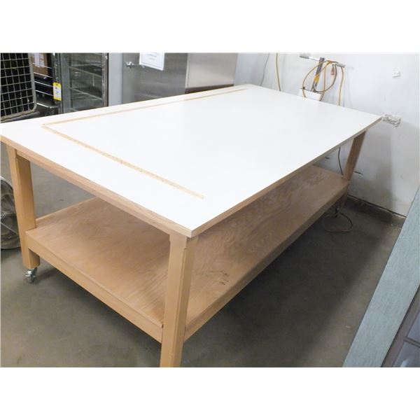 Cutting Table On Wheels