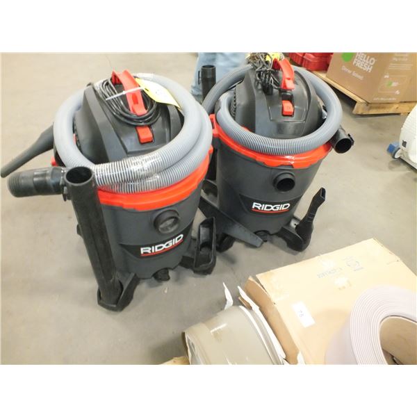 2 Ridgid Shop Vac's