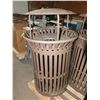 Image 1 : Metal Garbage Can