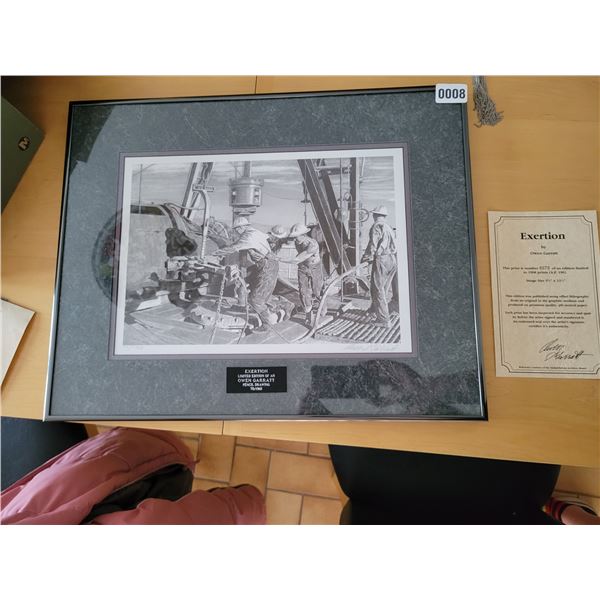 "Exertion" by Owen Garratt Print Image is 9.25" x 13.25" #0070