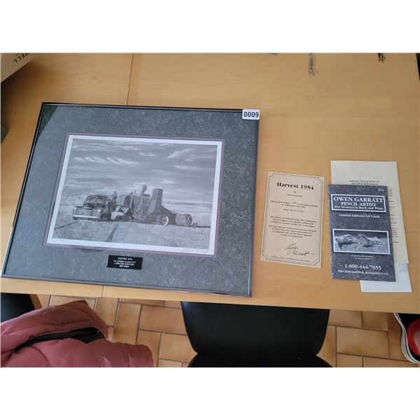 "Harvest 1954" Print #0202 by Owen Garratt 9.25" x 13.25"