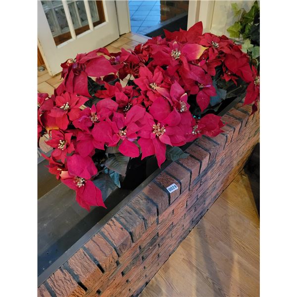 Large Artificial Poinsettias x2