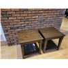 Image 1 : Wood End Tables x2