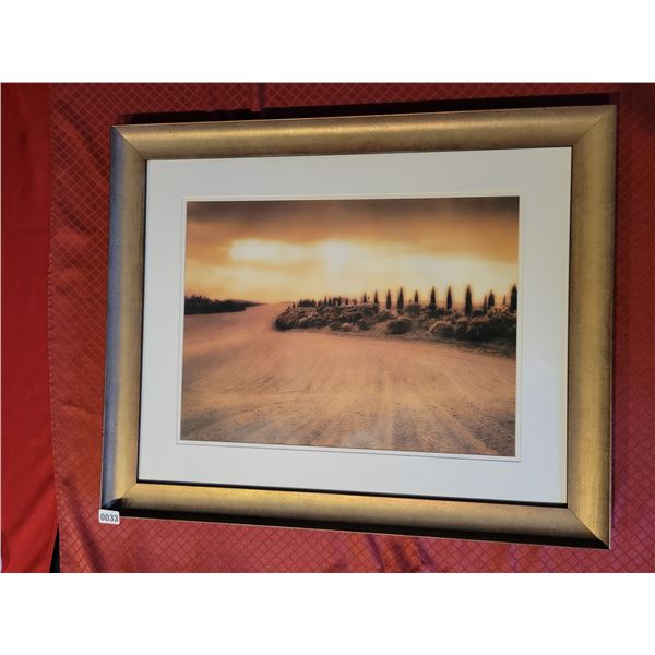 Framed Farmers Field Print Artist Unknown