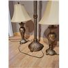 Image 5 : Matching Set of Ornate Lamps (One Floor Lamp & Two Table Lamps with Shades)
