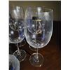 Image 3 : Glass Leaf Shaped Bowls x7 - Crystalite Bohemia Wine Glasses x4 - Ornate Bar Glasses