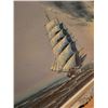 Image 3 : Framed Sailing Ship Oil Painting on Canvas Artist J.Collins