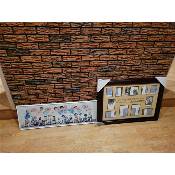 Framed Baby Print & New Multi-Photo Frame