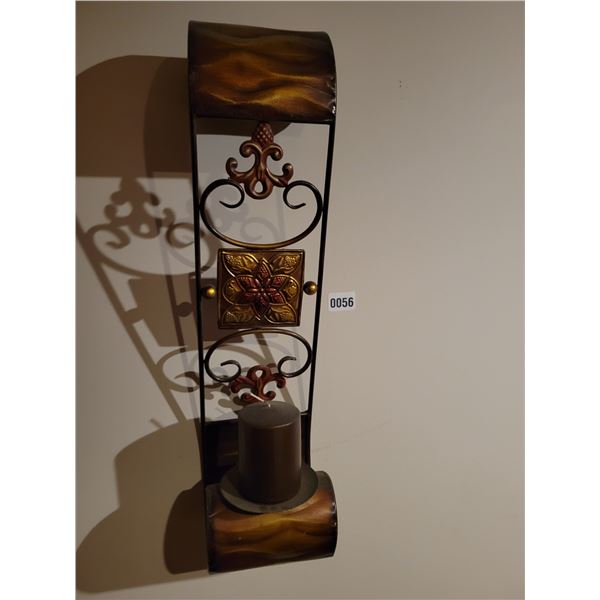 Ornate Candle Holder Wall Mounts x2