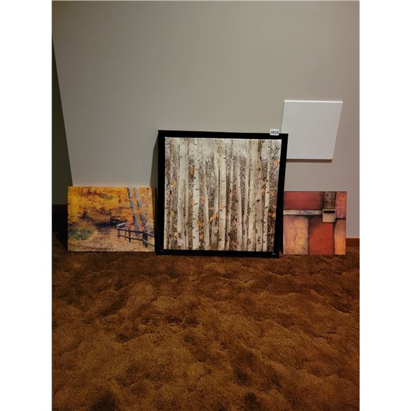 Framed Woodland Prints x3