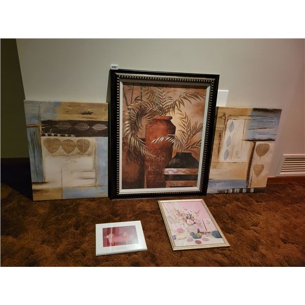 Framed Anne Geddes Picture & Assorted Floral Canvas/Framed Print Wall Hangings