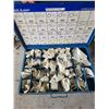 Image 14 : Bowman - 13 Drawer Storage with Pins, Bushings, Clamps, Hose Fittings, O Rings & Terminals