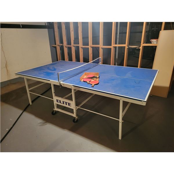 Elite Ping Pong Table with 4 Paddles - 60"w x 108"l x 30"h