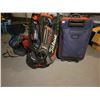 Image 1 : Brand New Titleist Golf Bag - 2 Suitcases & Assorted Bags (Loxway Hardshell Suitcase New Condition)