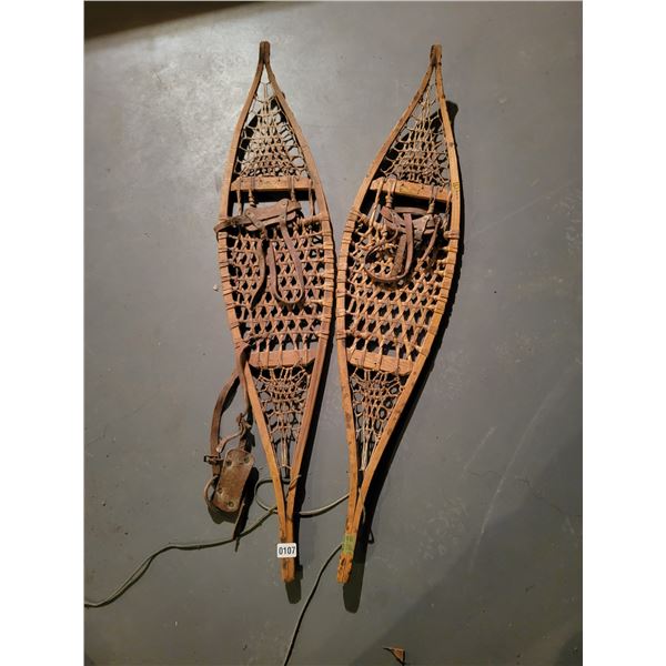 Antique Wooden Snowshoes from Chestnut Canoe Company ltd. Fredericton NB