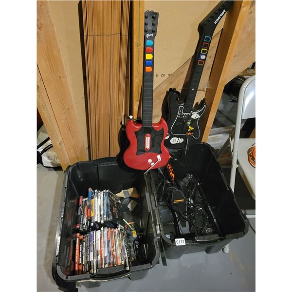 PS2 Games, Guitars x2, Controller & Guitar Hero DS Attachment