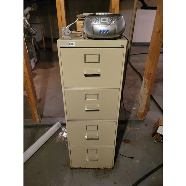 4 Drawer Filing Cabinet, Portable Koss CD Player Model KS1328-2 - Stanley Staple Gun