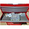 Image 7 : Mastercraft Tool Chest (M#058-0954-4) & Cabinet (M#058-0955-2) with Key & All Contents Shown