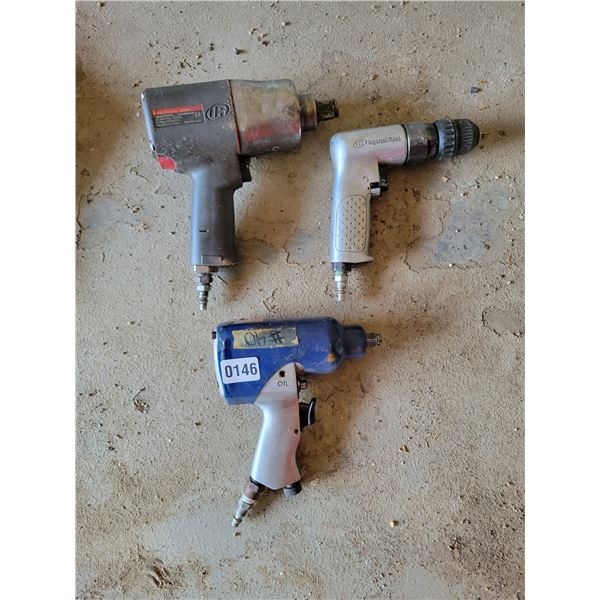 Ingersoll Rand Reversible Drill 3/8" Chuckless PMAX 90psi 2000rpm M#780ZRAKC - Jet 1/2" Air Impact