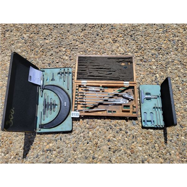 M+W Interchangeable Anvil Micrometer Set - M+W Professional Depth Micrometer & Bits