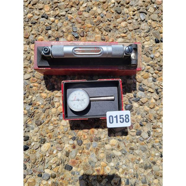 Starret Indicator with Ground Vial & Cross Test Level (No.98 6")