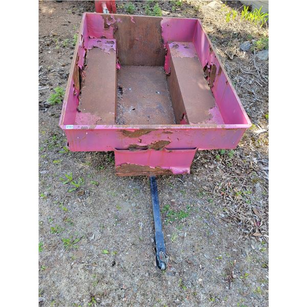 Metal ATV Trailer (Rusted & Needs Repair)