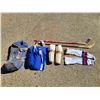 Image 1 : Cooper Hockey Pads, Hockey Sticks x2, Hockey Bag