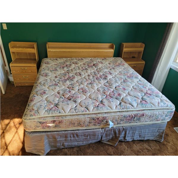 King Size Bed - Two Nightstands 21"w x 16"d x 36.5"h - Dresser 63"w x 16"d x 30"h (72"h with Mirror)