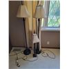 Image 1 : Set of Lamps. Two Floor Lamps & One Table Lamp (Table Lamp Has Broken Base)