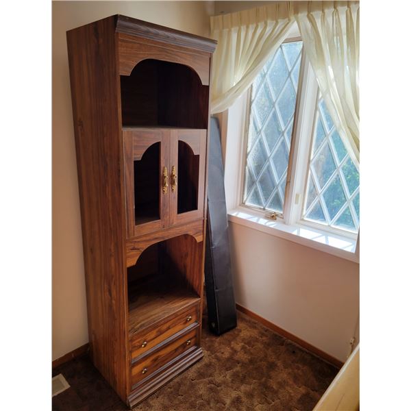 Two Wood Bookshelves 22"w x 18"d x 75"h