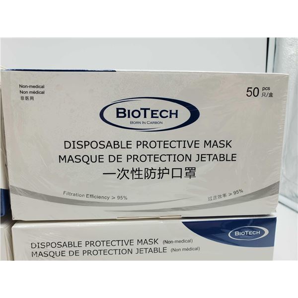 Bio Tech 3 Play Disposable Face Masks 4X50