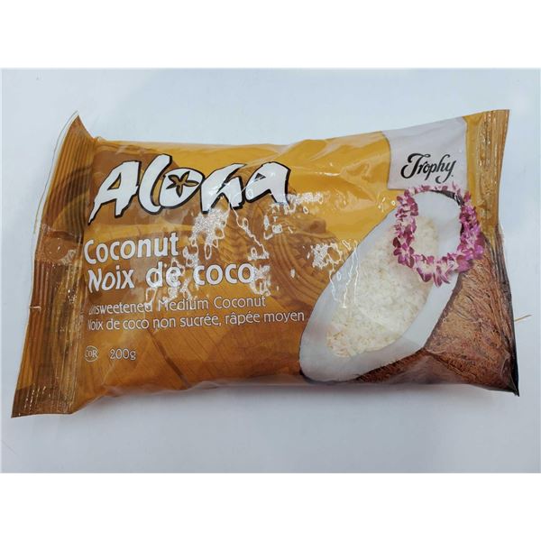 Aloha Coconut Unsweetened Medium Coconut (12 x 200g)