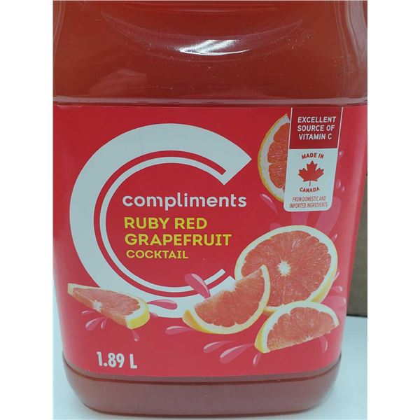 Compliments Ruby Red Grapefruit Cocktail 6x 1.89L